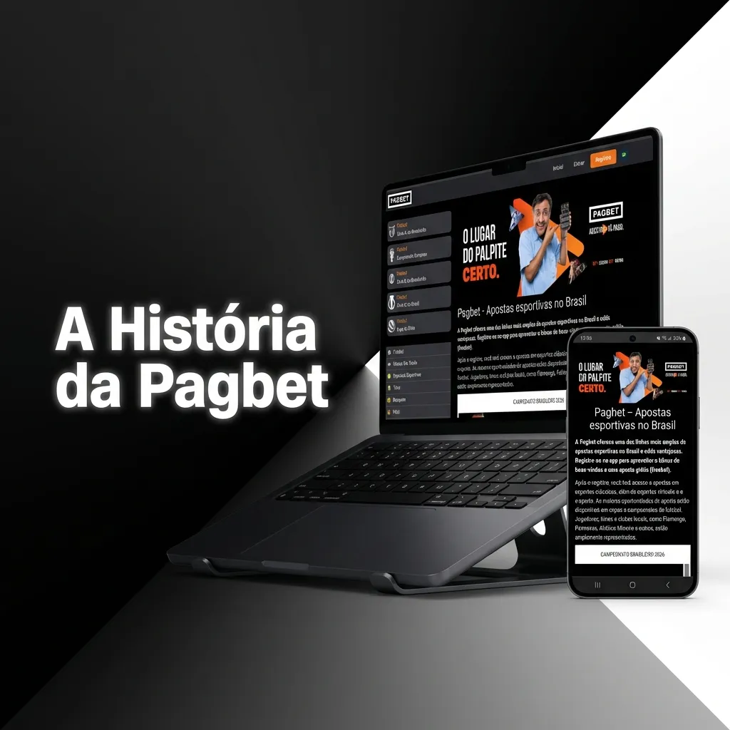 Gráfico representando a história da Pagbet, focada no mercado brasileiro.