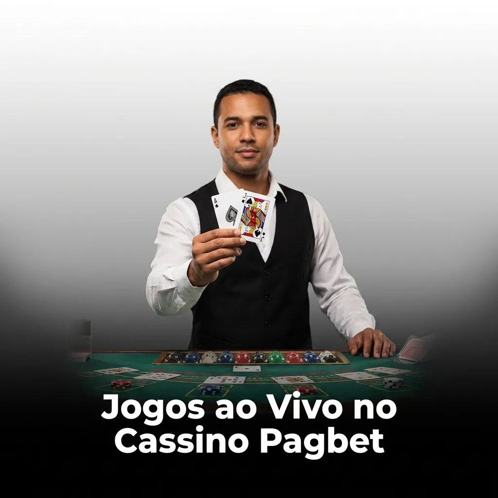 Variedade de jogos de cassino ao vivo na Pagbet com crupiês reais e mesas de apostas.