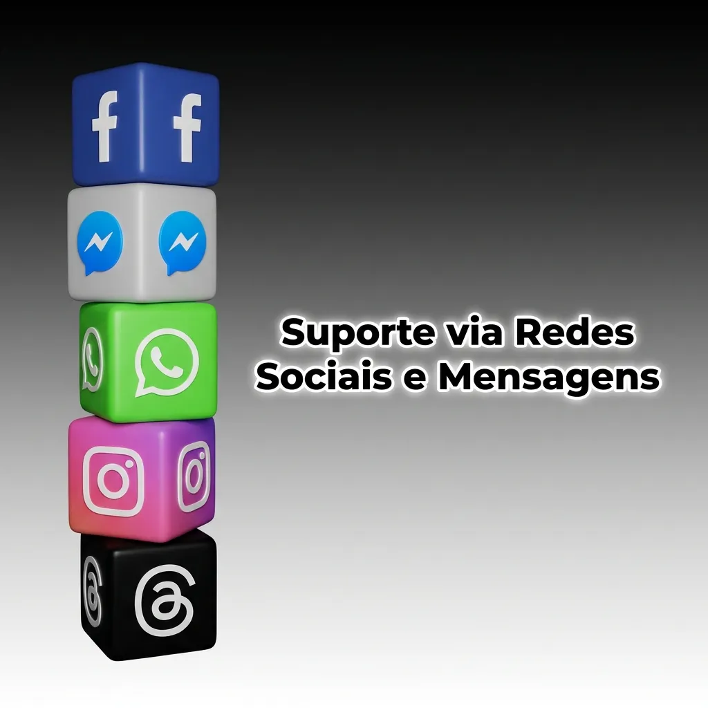 Suporte Pagbet via redes sociais e apps de mensagens como WhatsApp, Telegram e Messenger.